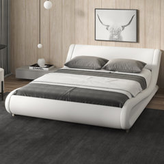 Aughe upholstered low profile on sale platform bed orren ellis